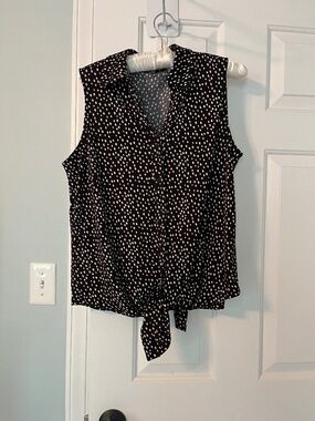 Adrianna Pappell Tie Blouse